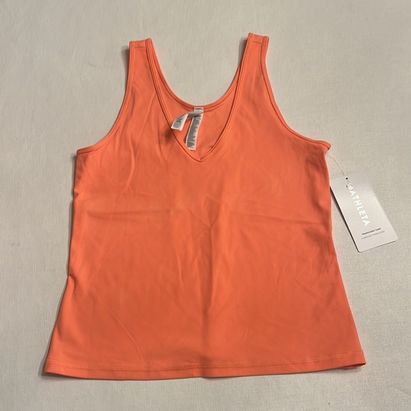3. NWT Athleta Transcend Tank Coral - Picture 2 of 5